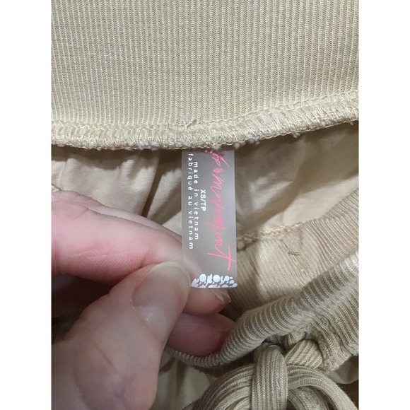 Free People Movement Cliff Hanger Harem Pants Latte XS Activewear Athleisure - Picture 6 of 8